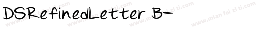 DSRefinedLetter B字体转换